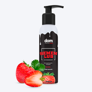 Gel Lubrificante Beijável com Textura de Sêmen Super Deslizante 100ml