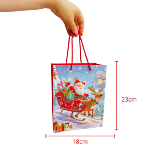 Embalagem de Presente Natal Sacola Premium Cartonada com Relevo