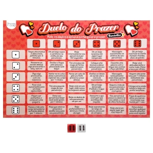 Jogo de Tabuleiro Sensual Duelo do Prazer com Dados