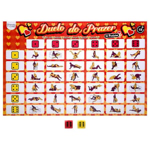 Jogo de Tabuleiro Sensual Duelo do Prazer com Dados
