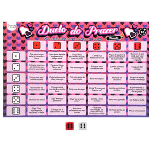 Jogo de Tabuleiro Sensual Duelo do Prazer com Dados