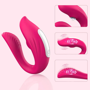 Vibrador de Casal com Pulsação Sugador via Aplicativo Longa Distância