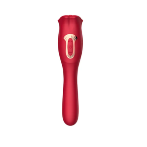 Vibrador Boca Estimuladora com Língua Ponto G Duplo Motor com Movimento Vai e Vem