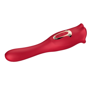Vibrador Boca Estimuladora com Língua Ponto G Duplo Motor com Movimento Vai e Vem