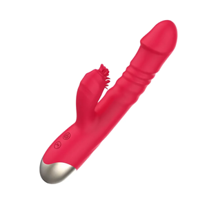 Vibrador com Estimulador de Clitóris e Vai e Vem