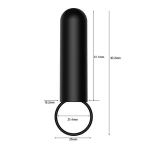 Vibrador Bullet Alça Recarregável Clássico