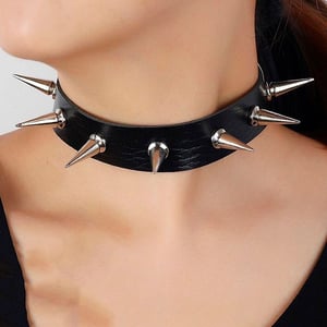 Coleira Chocker Com Spike