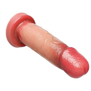 Pênis Ultra Realista Dupla Camada com Vibrador e Controle Remoto 20x5cm