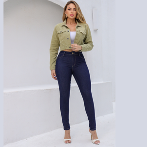 Jaqueta Cropped Feminina Jeans - 2362
