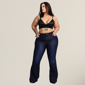 Calça Flare Feminina Jeans - 2424