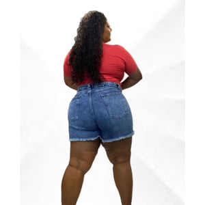 Shorts Feminino Plus Size Jeans - 2474