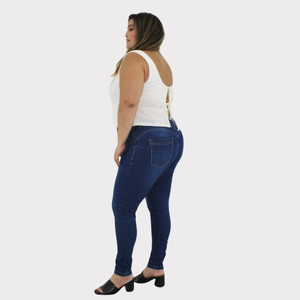 Calça Skinny Feminina Plus Size Jeans - 2818