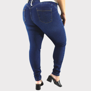 Calça Skinny Feminina Plus Size Jeans - 2818