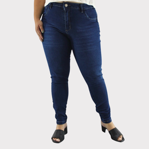 Calça Skinny Feminina Plus Size Jeans - 2818