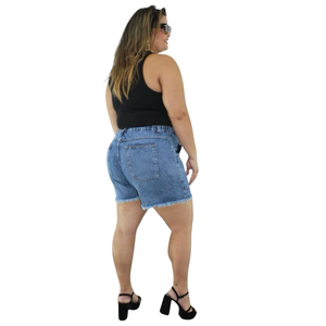 Shorts Feminino Plus Size Jeans - 2474