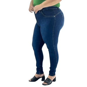 Calça Skinny Feminina Plus Size Jeans - 2401