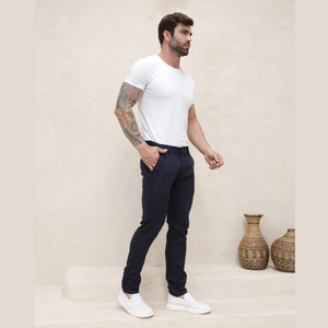 Calça Sarja Alfaiataria Masculina - 2719