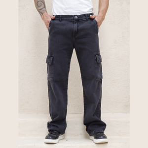 Calça Cargo Masculina Jeans - 2466