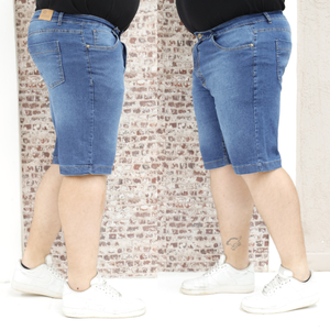 Bermuda Masculina Plus Size Jeans - 2813