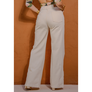 Calça Wide Leg Feminina Jeans - 2927