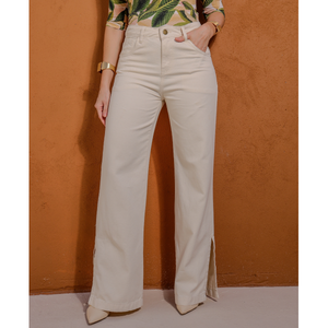 Calça Wide Leg Feminina Jeans - 2927