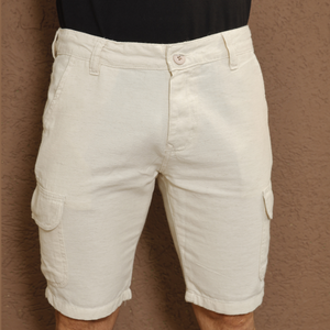 Bermuda Cargo Masculina Linho - 2924