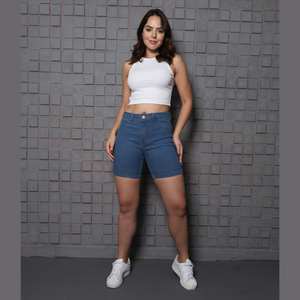 BERMUDA FEMININA MEIA COXA JEANS - 2632 