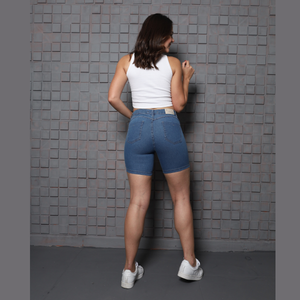 BERMUDA FEMININA MEIA COXA JEANS - 2632 