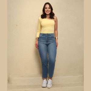 Calça mom Feminina jeans - 2983