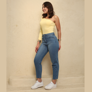Calça mom Feminina jeans - 2983