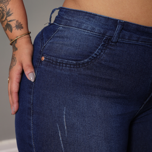 Calça Skinny Feminina Plus Size Jeans  - 1768