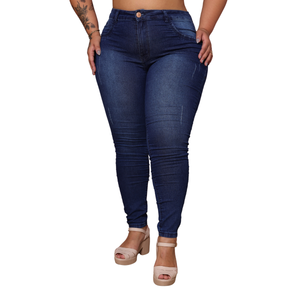 Calça Skinny Feminina Plus Size Jeans  - 1768