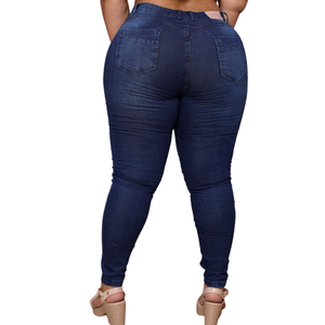 Calça Skinny Feminina Plus Size Jeans  - 1768