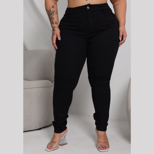 Calça Skinny Feminina Plus Size Jeans - 3191
