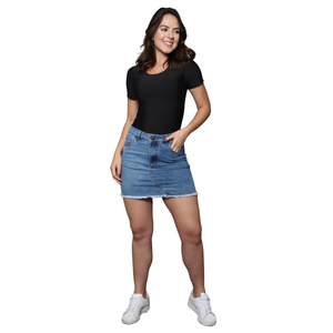 Mini saia Feminina jeans - 3074