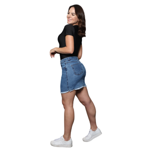 Mini saia Feminina jeans - 3074