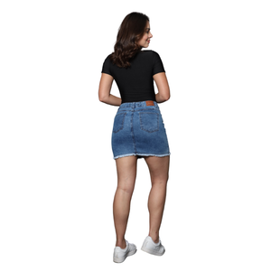 Mini saia Feminina jeans - 3074