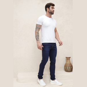Calça Reta Masculina Jeans - 2913