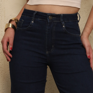 CALÇA WIDE LEG FEMININA JEANS - 2992