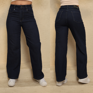 CALÇA WIDE LEG FEMININA JEANS - 2992