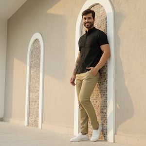 Calça Sarja Alfaiataria Masculina - 2719