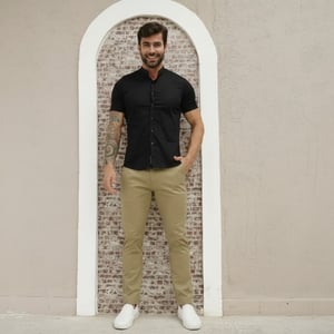 Calça Sarja Alfaiataria Masculina - 2719