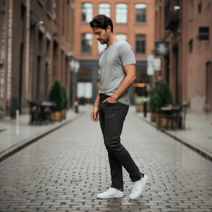 Calça Reta Masculina Jeans - 3153