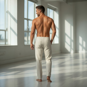 Calça Reta Masculina de linho - 3321