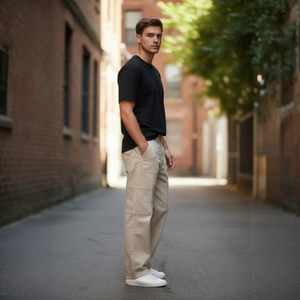 Calça Sarja Cargo Masculina - 3079