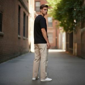 Calça Sarja Cargo Masculina - 3079