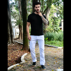 Calça Sarja reta masculina - 3133