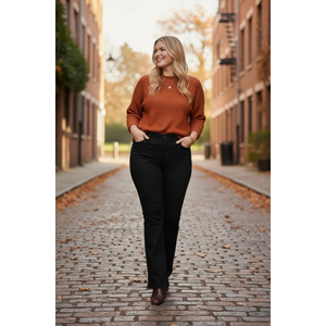 Calça Flare feminina Plus size Jeans - 3130