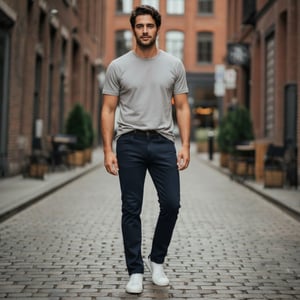 Calça Reta Masculina Jeans - 3153