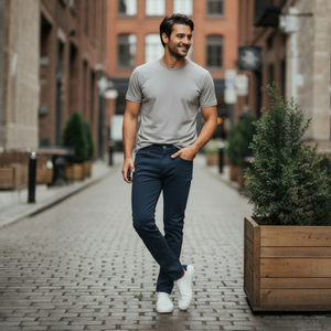 Calça Reta Masculina Jeans - 3153